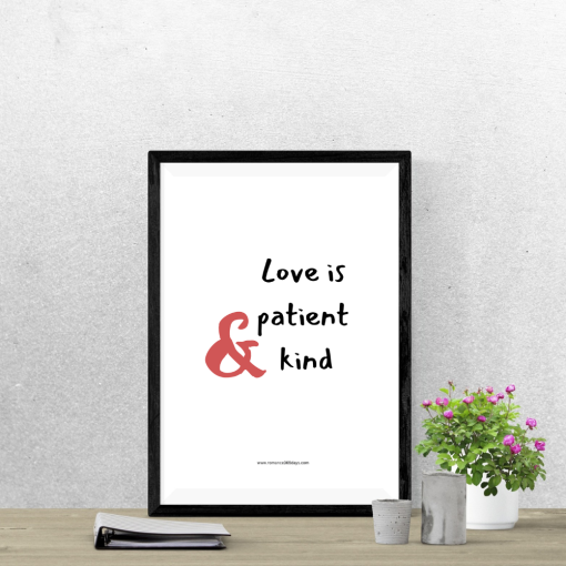 Love is patient & kind design