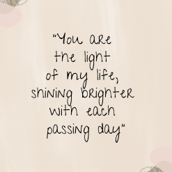 You are the light of my life, shining brighter with each passing day png