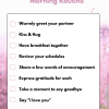 Morning Routine Checklist png